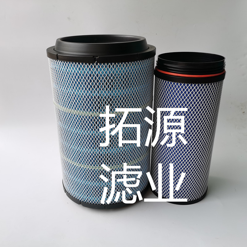 K2841水洗空气滤清器适用德龙欧曼解放新J6大威奥威豪沃2845滤芯