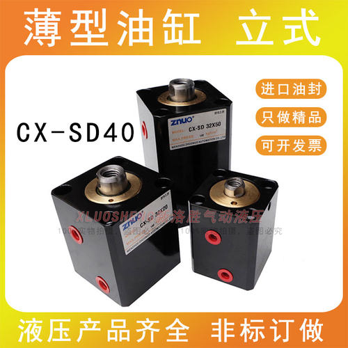 立式液压油缸CX-SD40X10X20X30X40X50X60X70非标订做模具薄型油缸