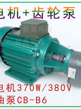 供应液压三相异步电动机YS71124齿轮油泵CB-B6电机泵370W 550W