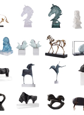 办公室中式软装饰品家居玄关客厅