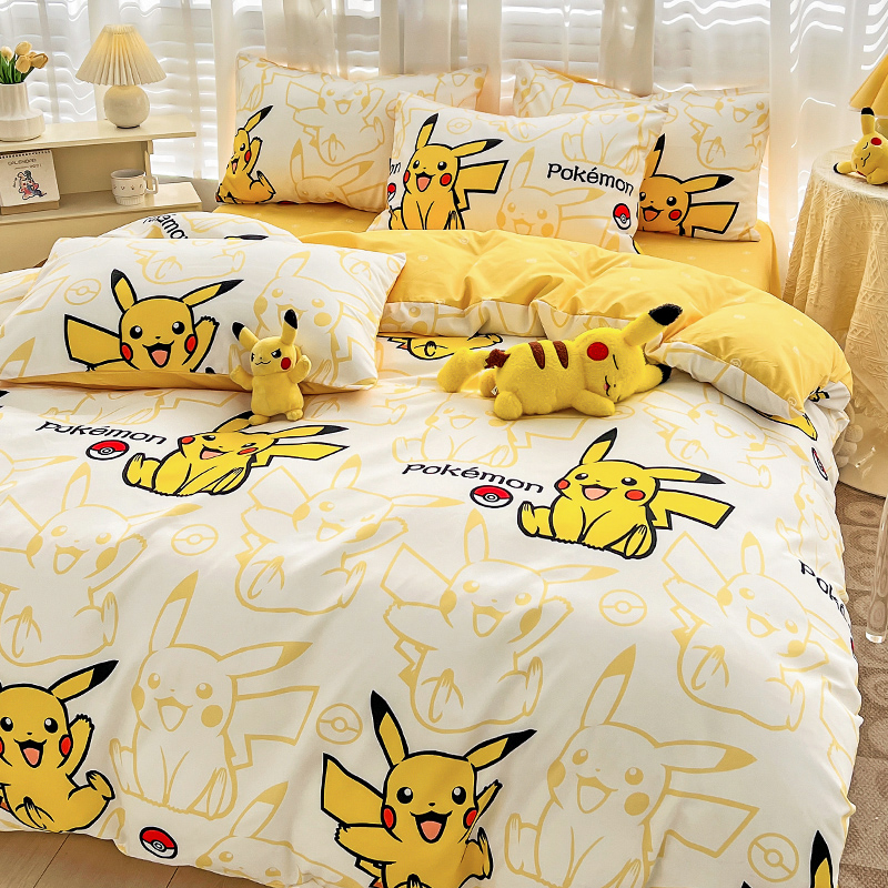 床单床笠款四件套全棉卡通风