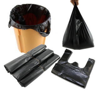 垃圾袋家用中大号一次性加厚手提背心式 厨房黑色拉机袋子大塑料袋