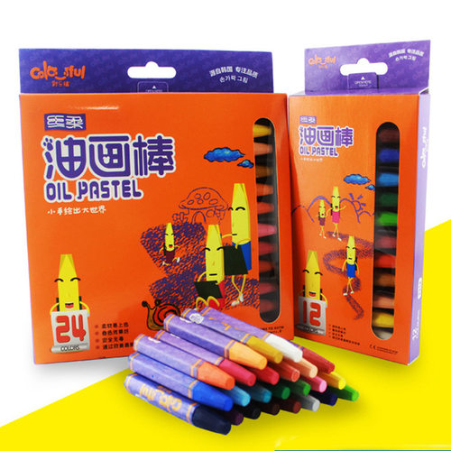 彩乐福/colourful六角油画棒绘画