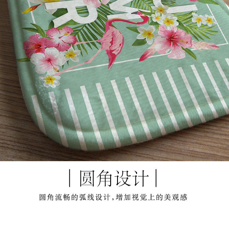 MEIZHAOJIA 신제품 초대형 두꺼운 플라밍고 키보드 마우스 패드 미끄럼 방지 편안한 부드러운 플란넬 팔꿈치 패드