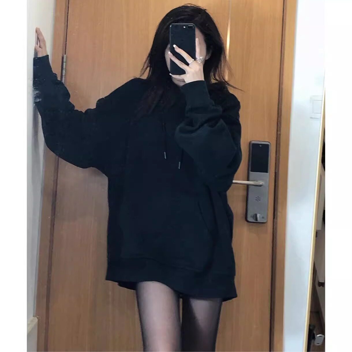 即墨重磅纯棉卫衣女秋冬加绒外套