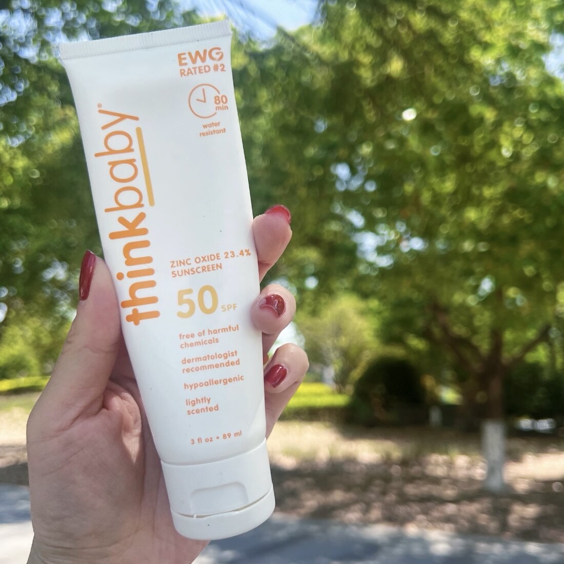 升级！美国thinkbaby儿童物理防晒霜辛克宝贝宝宝防晒乳户外spf50