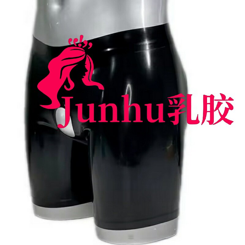 乳胶男式橡胶鸡眼吊带短裤