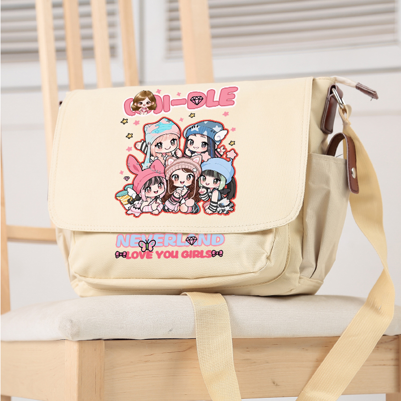 gidle女娃周边单肩斜挎包