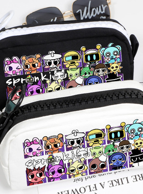 节奏盒子sprunki周边 温达维拉娜西蒙游戏同人 笔袋文具盒 大容量