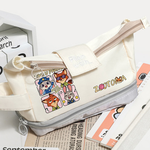 朱迪尼克狐疯狂动物城周边同人谷子二次元 卡通学生笔袋文具收纳包
