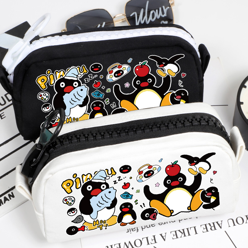 企鹅家族pingu周边笔袋