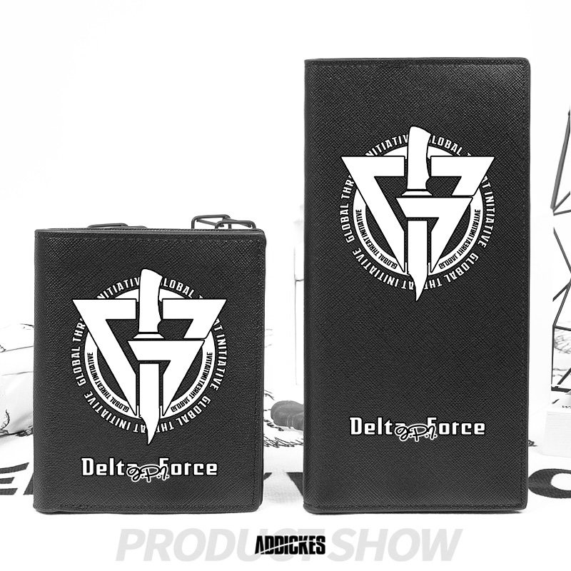 三角洲行动周边 GTI标志游戏二次元谷子钱包卡包二合一短款男学生