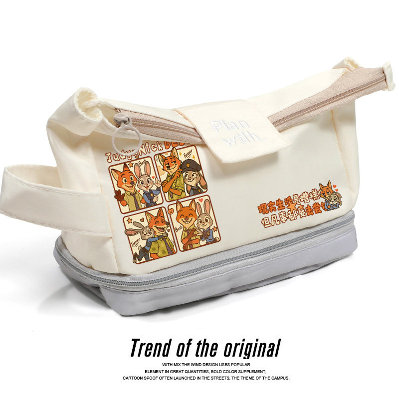 疯狂动物城尼克朱迪周边笔袋