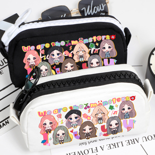 babymonster周边同人RAMI 宝怪粉丝应援同款礼物大容量笔袋文具袋