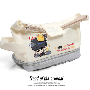 T1战队 Faker周边同款 李哥大魔王 李相赫同人 大容量笔袋 文具袋