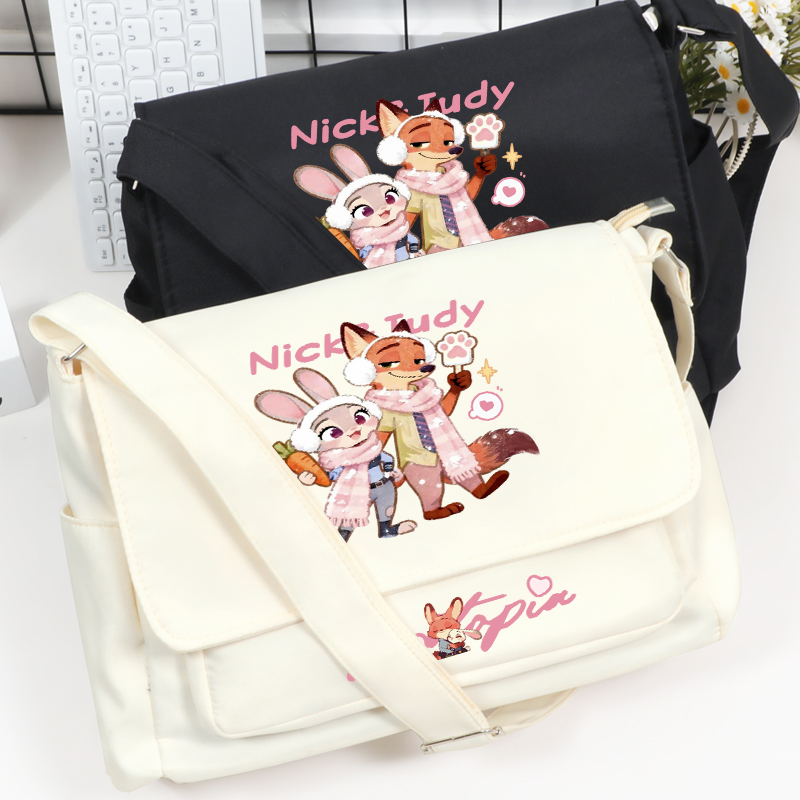 疯狂动物城2周边尼克朱迪斜挎包