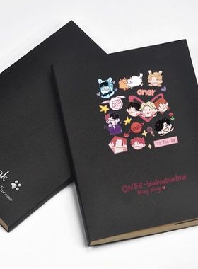 ONER应援周边 岳岳 灵超 木子洋同款明星粉丝礼物 笔记本子记事簿