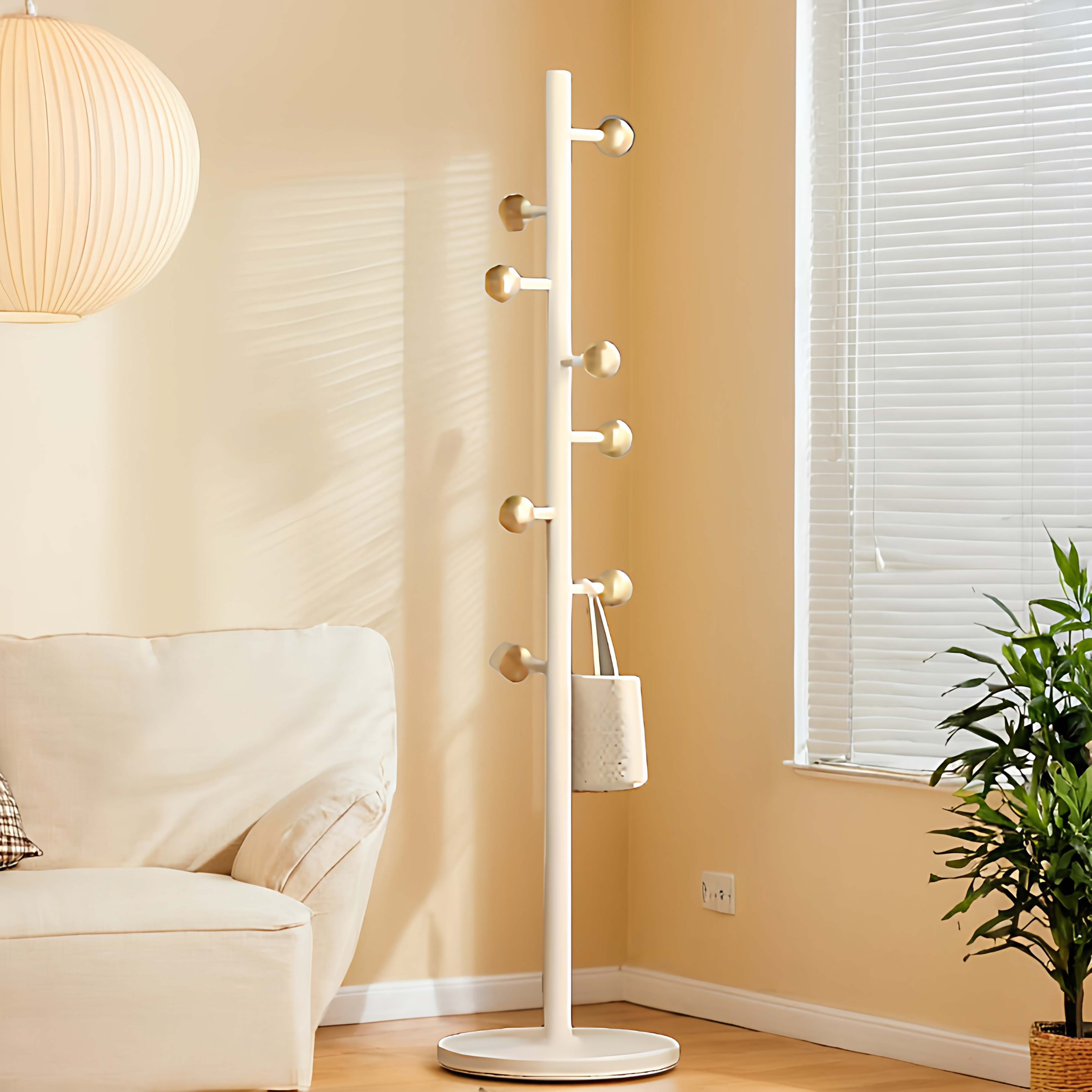 挂衣架落地家用立式挂衣帽置物架