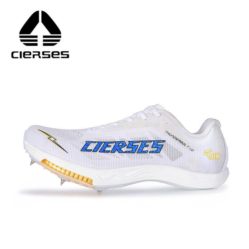 CIERSES/凯瑟士闪电霹雳全掌碳板气垫钉鞋田径训练体测减震跑步鞋