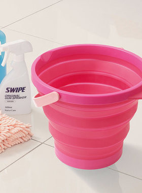 日本进口ISETO 折叠水桶洗车硅胶桶车载钓鱼水桶户外提水桶储水桶