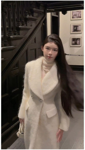 韩系小香风大衣2023女冬季