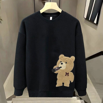 重磅纯棉秋冬季圆领卫衣男卡通