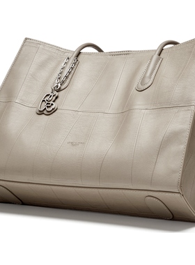 Josiny/卓诗尼JOSINY黑色托特包女大容量时尚百搭单肩手提包