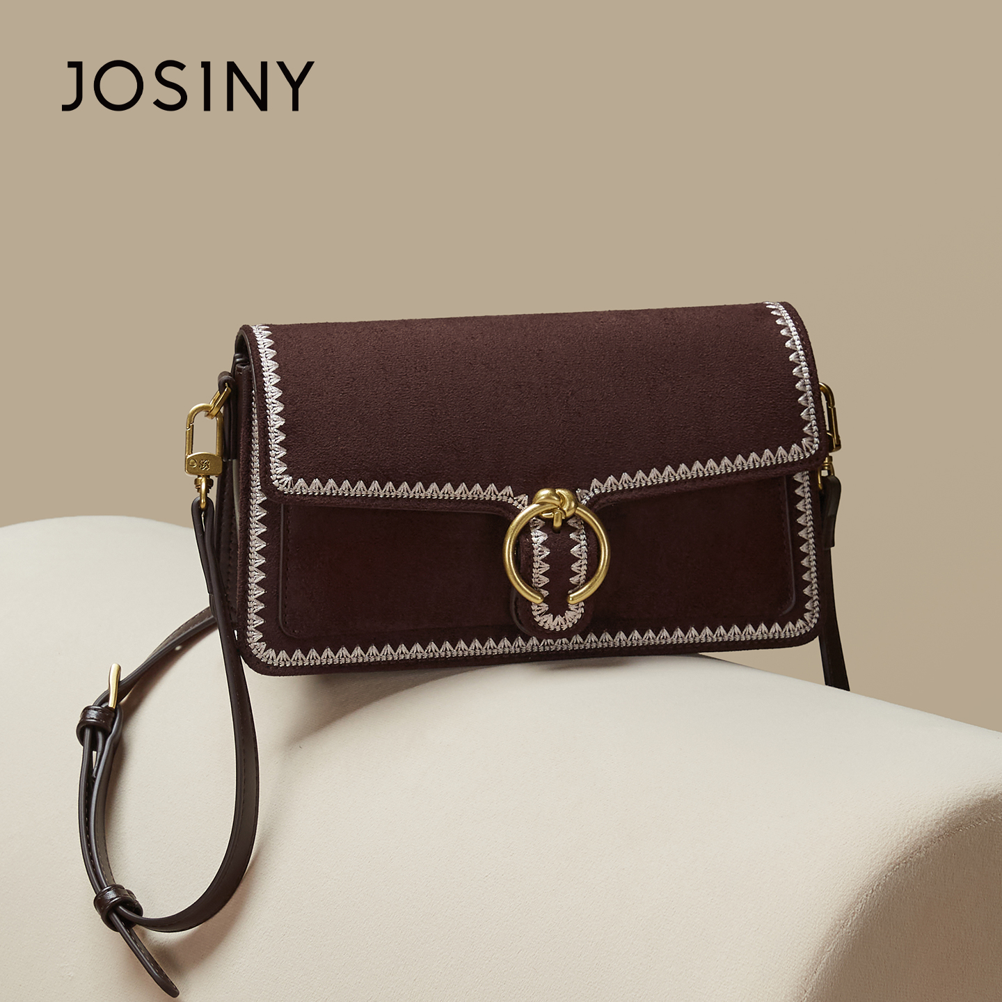 卓诗尼2025新款时尚小方包