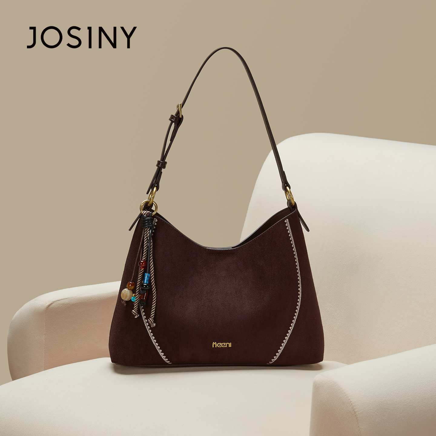 卓诗尼2025新款大容量腋下包