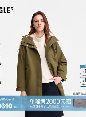 AIGLE MTD随变系列艾高女士棉服外套棉袄户外保暖中长款棉衣BN92