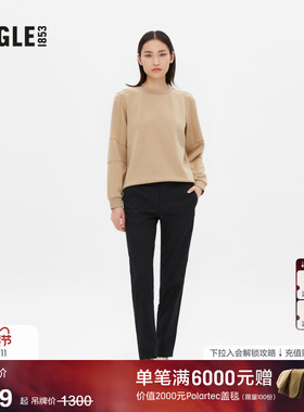 AIGLE艾高女士长裤COOLMAX凉爽透汽DFT速干户外休闲裤直筒裤子