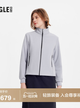 AIGLE艾高女士外套软壳衣防泼水法式时尚上衣户外休闲夹克BB01