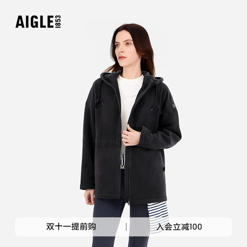 AIGLE艾高户外保暖抓绒衣女士