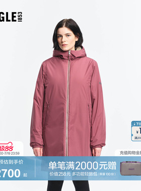 AIGLE MTD随变系列艾高男女通用棉服外套户外保暖长款棉袄BO55