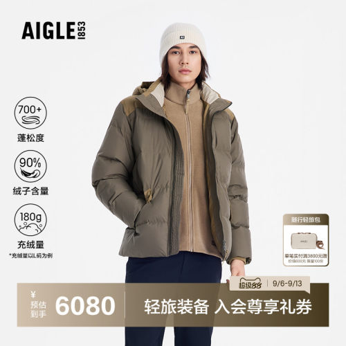 艾高羽绒服防风保暖鹅绒外套男士