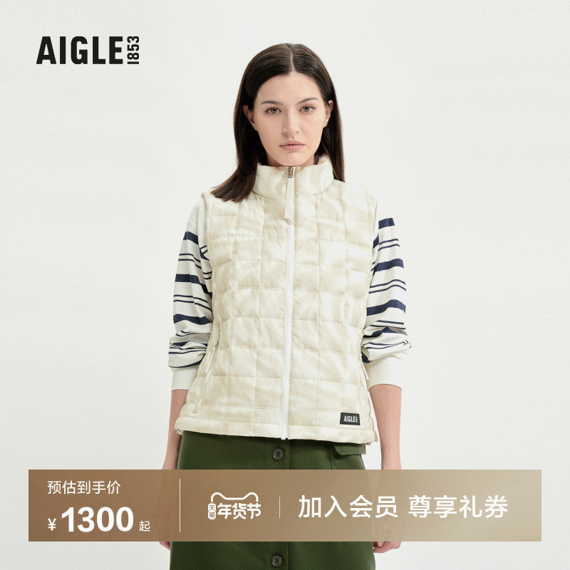 AIGLE艾高秋冬季女士WR防泼水户外保暖舒适时尚羽绒服马甲外套,户外/登山/野营/旅行用品,羽绒衣,淘宝优惠券,粉丝福利购,淘宝优惠卷