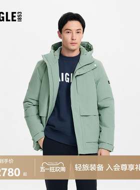 AIGLE MTD随变系列艾高男士棉服法式棉外套秋冬季保暖棉袄BC92