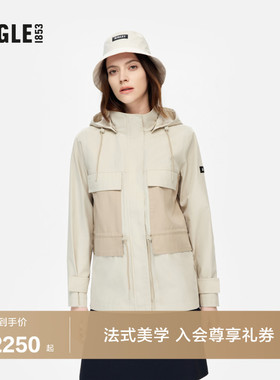 AIGLE MTD随变系列艾高女士外套冲锋衣功能面料防风夹克上衣BH22