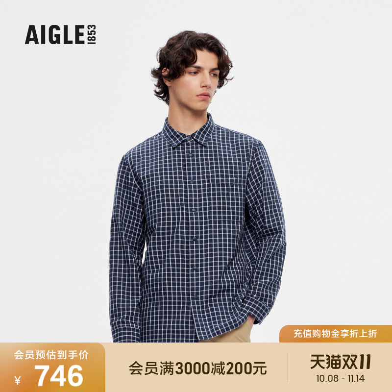 艾高衬衫AIGLE男春季春季