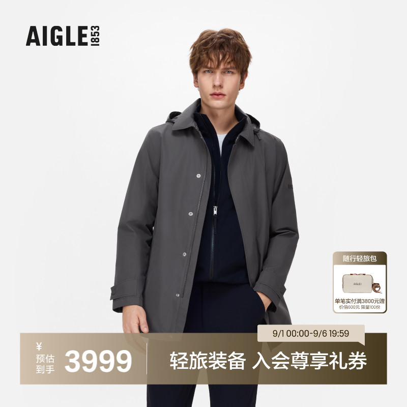 AIGLE艾高防风防雨风衣男士图片