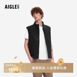 AIGLE艾高男士 外套户外休闲26年春季 新品 BS40 软壳马甲防泼水无袖