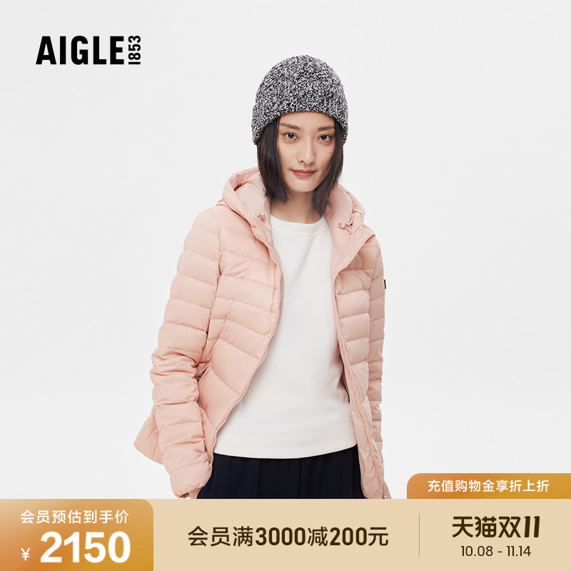 AIGLE艾高女羽绒防泼水保暖