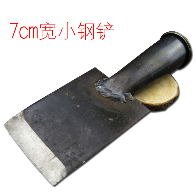 钢制迷你铲刀带木柄小号铁铲子刮刀迷你平头加长锰钢焊渣水泥抢刀