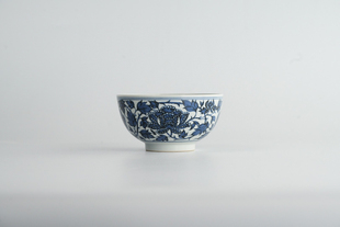 手作搏泥幻化牡丹水洗碗