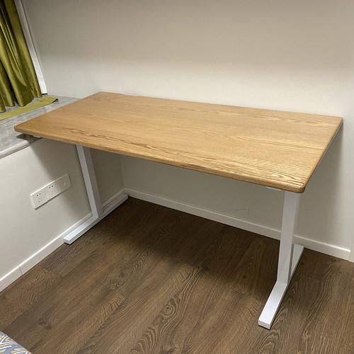 京北纯实木红橡木定制极简书桌