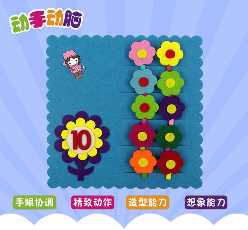 幼儿园活动区手工区数字认知教具