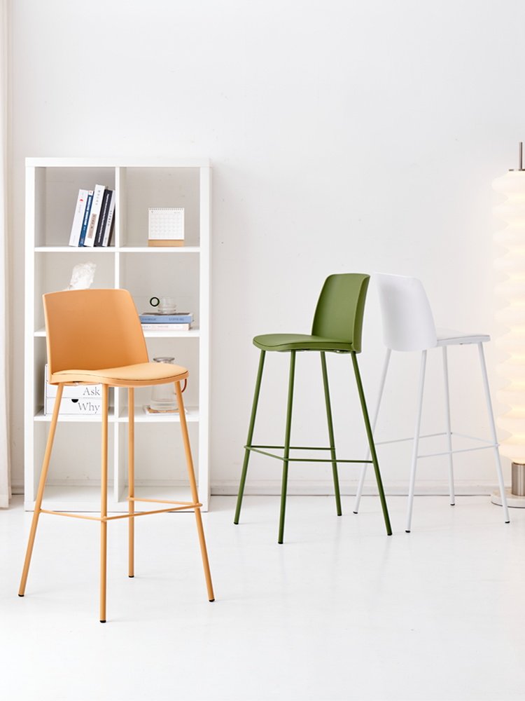 现代简约网红无障碍豪华高脚椅家用酒吧椅软靠背休闲意大利酒吧椅,住宅家具,家用高脚椅,淘宝优惠券,粉丝福利购,淘宝优惠卷