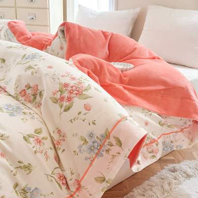 带绒被套单件180x220小清新