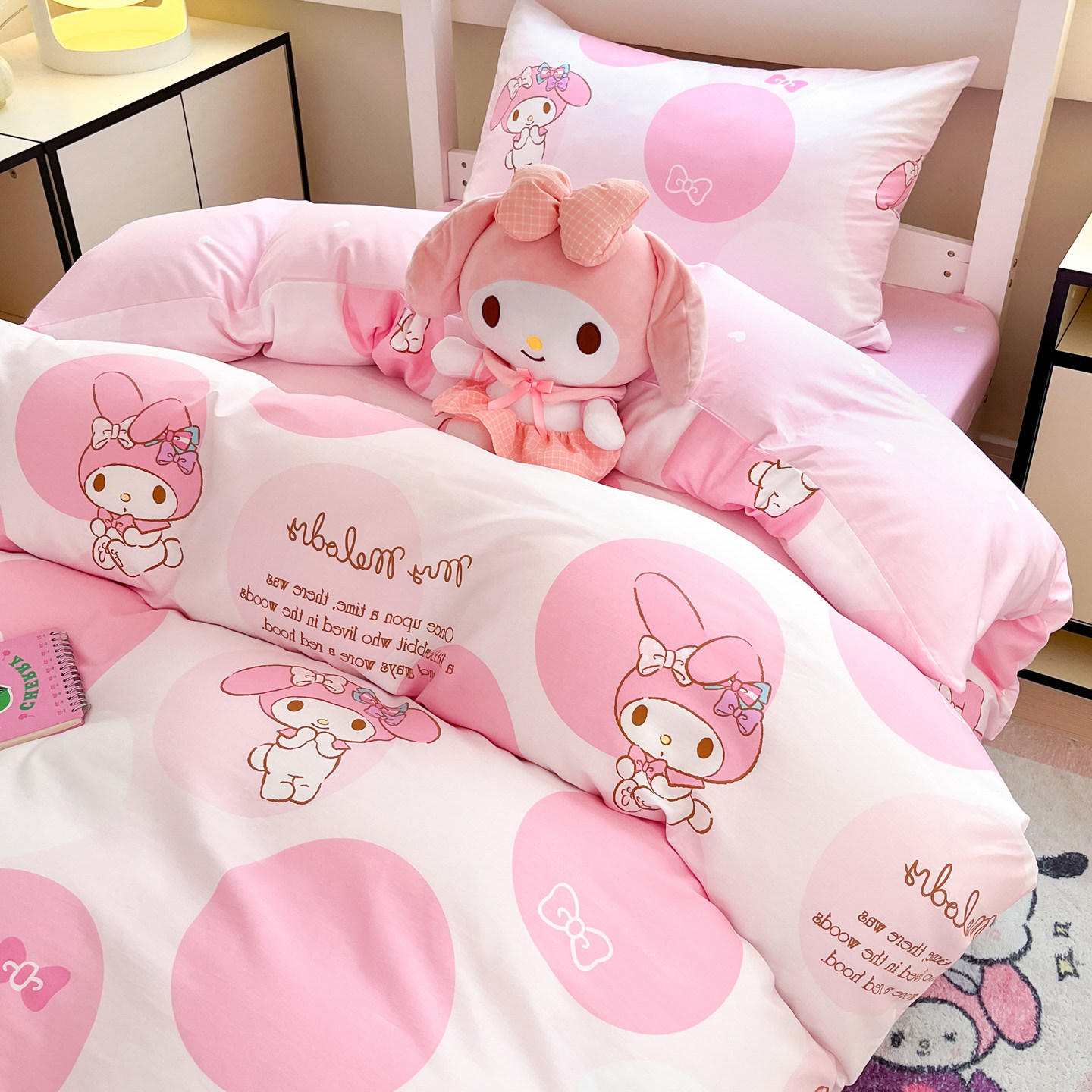 美乐蒂三丽鸥全棉少女印花被套
