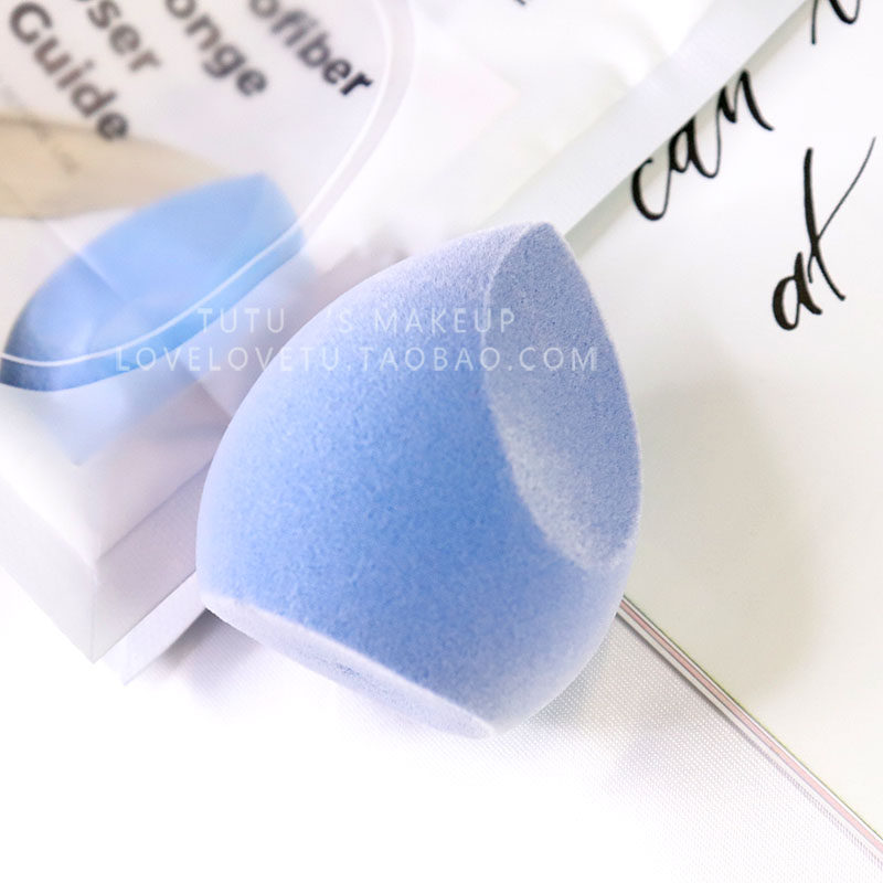 k妹tati推荐美国juno&co美妆蛋毛蛋蓝丝绒忌廉海绵不吃粉干湿两用